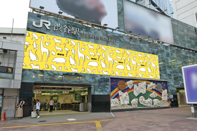 渋谷駅 OOH 広告事例
