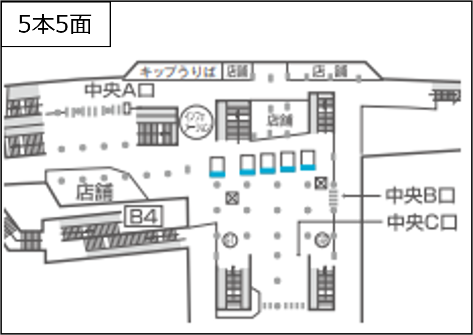 表参道駅MCV図