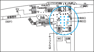 東京メトロ_表参道柱巻地図
