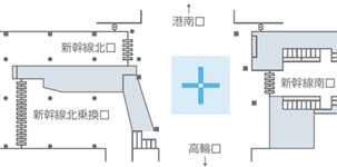 スカイメディア品川駅図