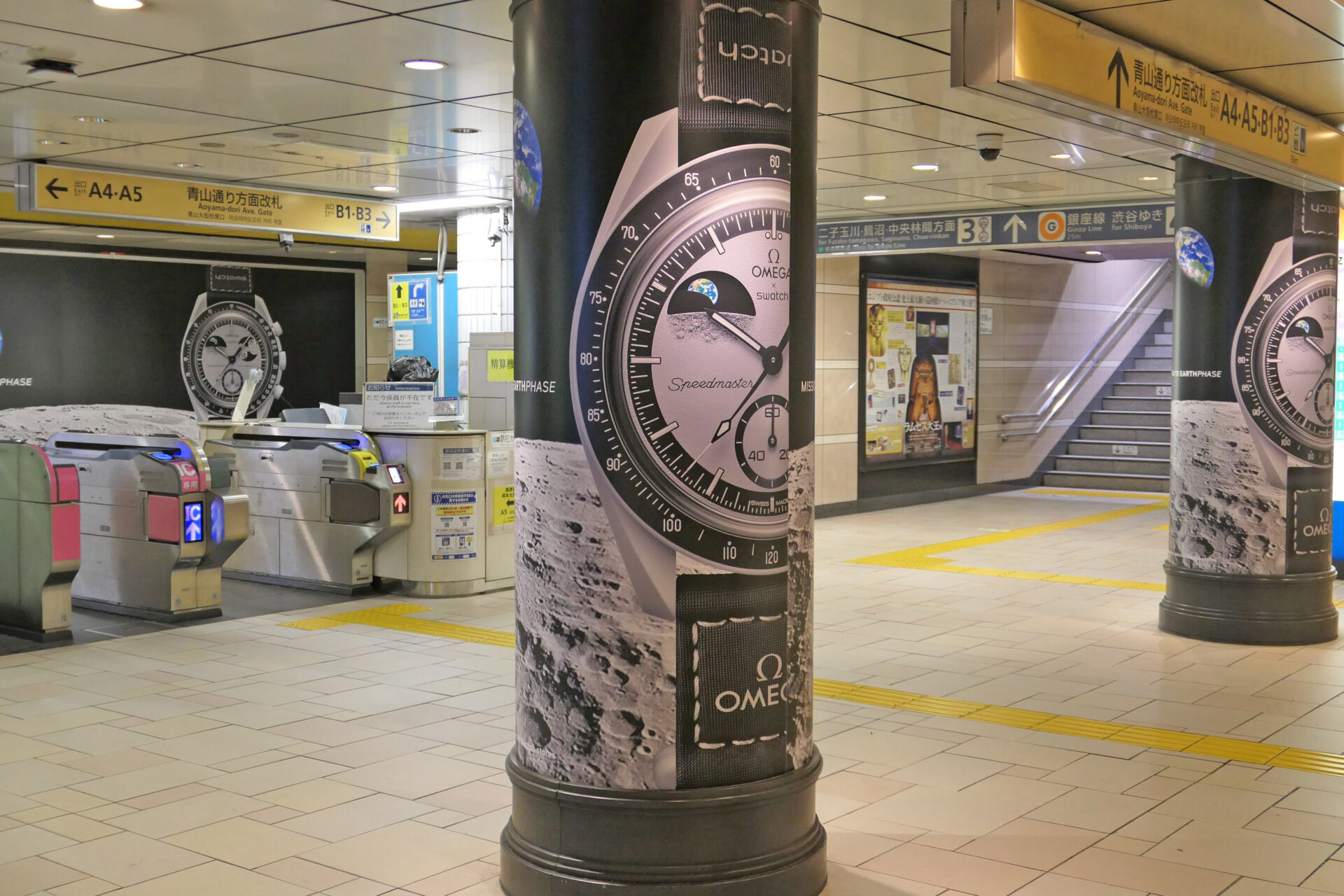 東京メトロ_表参道柱巻