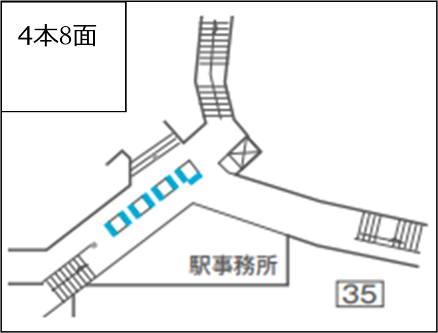 東京メトロMCV　池袋ジャック販売掲出位置