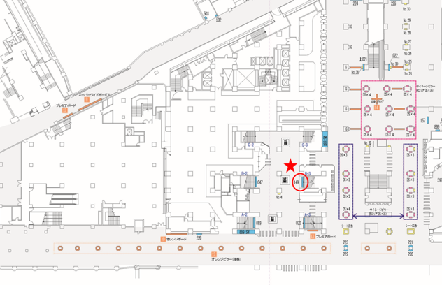 東武東上線　看板No.149　池袋駅 コンコース1階MAP