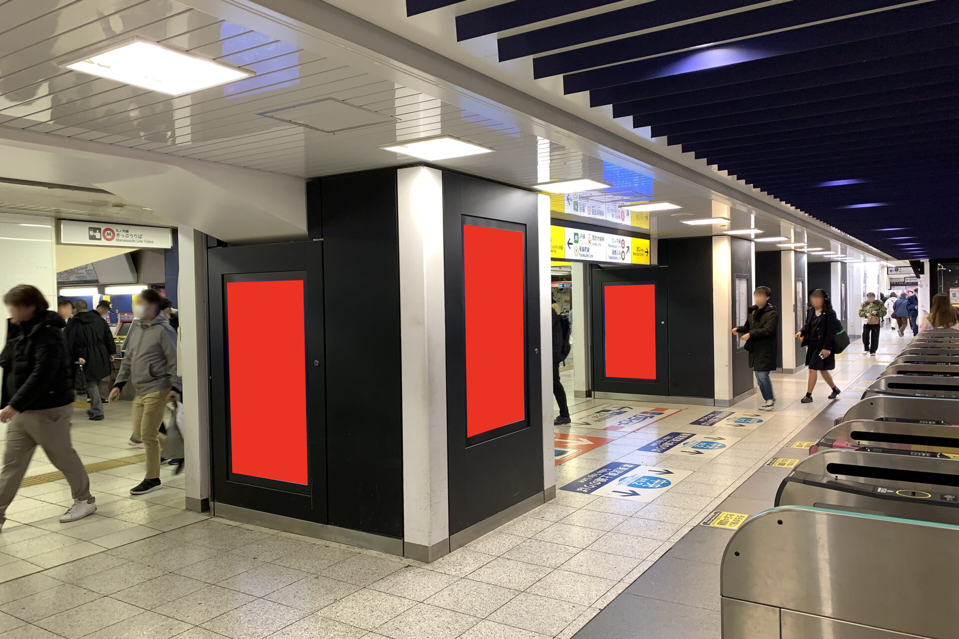 東武池袋駅 東武池袋サイネージピラー Bエリア