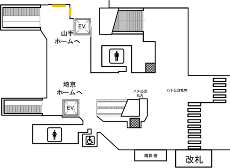 JR渋谷ハチ公改札内山手ツインシート
