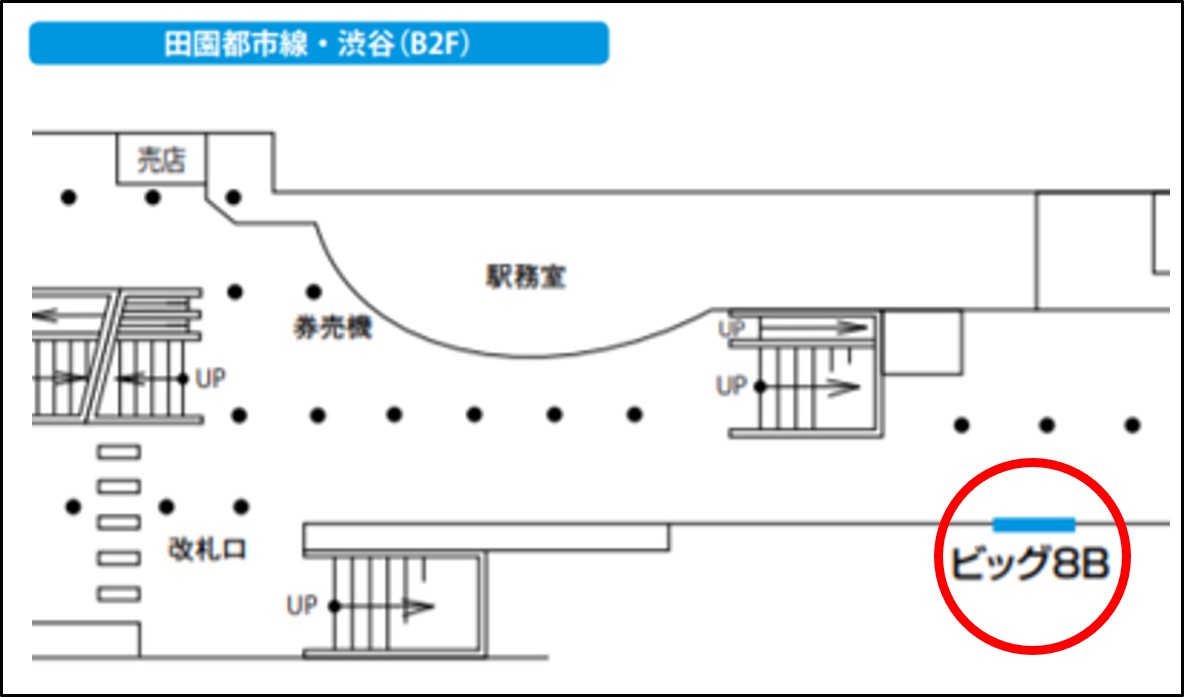 東急田都渋谷ビッグ8B地図