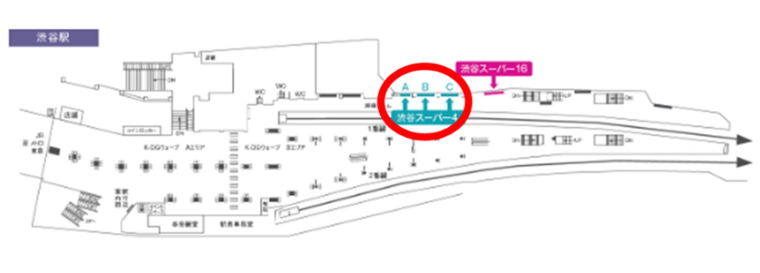京王渋谷スーパー4(A~C)地図
