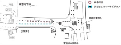 渋谷55ストリートビジョン地図