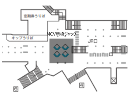 東京メトロMCV新橋駅ジャック地図