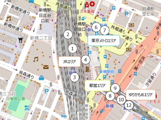 新橋広告マップ