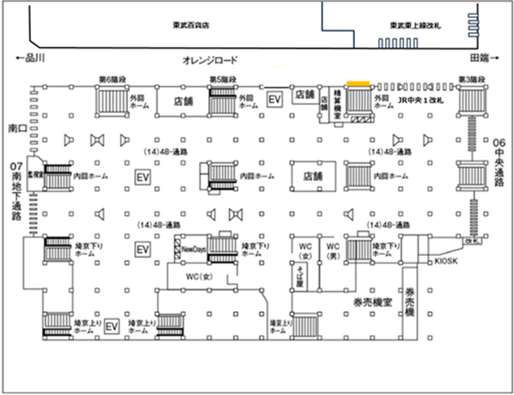 JR東日本池袋駅媒体MAP