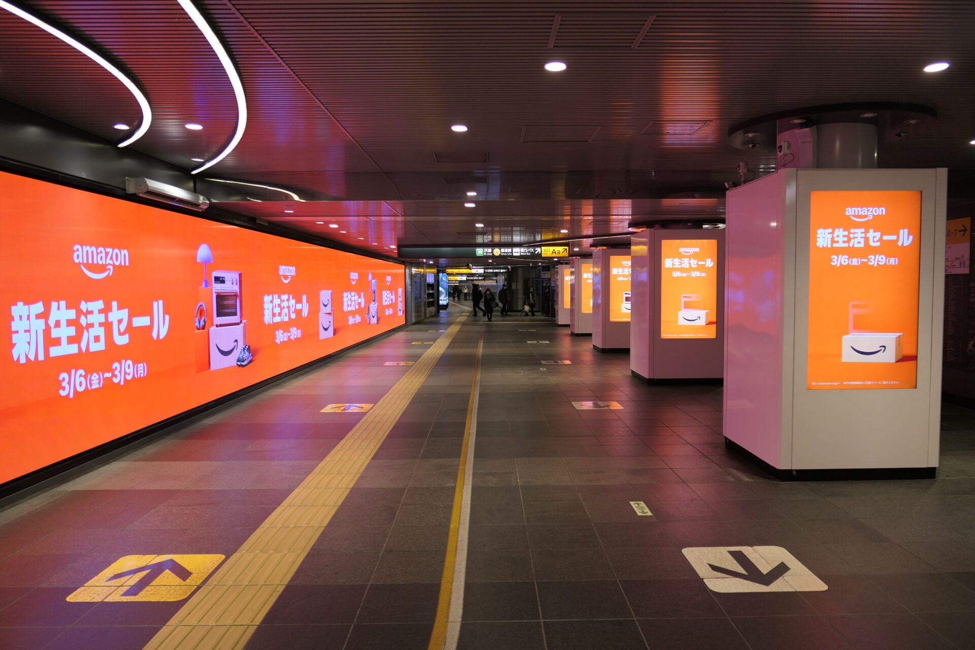 東急田園都市線渋谷TOQサイネージピラー田都渋谷