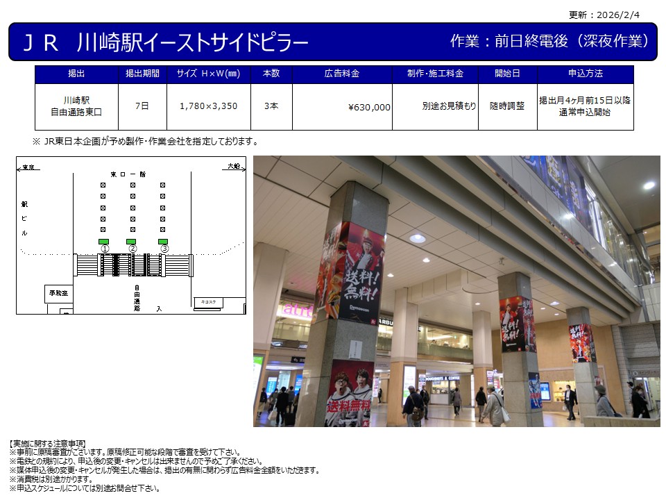 川崎駅周辺媒体